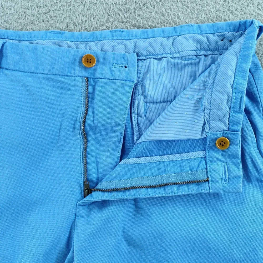 Brooks Brothers Pants Mens 34x32 Blue Clark Fit Stretch Chino Cotton Casual